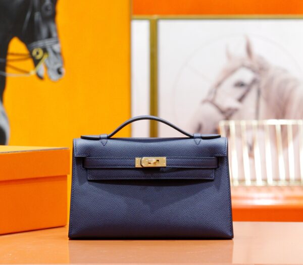 wsxc1750073458553_0 DR96 Factory Mini kelly Pochette Epsom Gem Blue Gold Hardware 22cm Full Handmade
