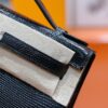 DR96 Factory Mini kelly Pochette Lizard Leather Black Silver Hardware 22cm Full Handmade