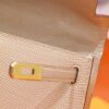 DR96 Factory Mini kelly Pochette Lizard Leather apricot color Gold Hardware 22cm Full Handmade