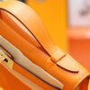 DR96 Factory Mini kelly Pochette Swift Orange Gold Hardware 22cm Full Handmade