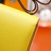 DR96 Factory Constance Epsom Leather Amber Yellow Gold Hardware 18cm Full Handmade