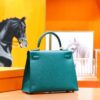 DR96 Factory Kelly Epsom Leather Peacock Green Gold Hardware 28cm Full Handmade