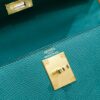 DR96 Factory Kelly Epsom Leather Peacock Green Gold Hardware 28cm Full Handmade