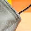 DR96 Factory Lindy Togo Leather Tinware Grey Silver Hardware 26cm Full Handmade