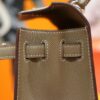 DR96 Factory Kelly Epsom Leather CK18 Etoupe Grey Silver Hardware 25cm Full Handmade
