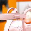DR96 Factory Mini Lindy Swift Leather Cream Pink Silver Hardware 20cm Full Handmade