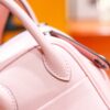 DR96 Factory Mini Lindy Swift Leather Cream Pink Silver Hardware 20cm Full Handmade