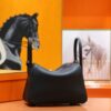 DR96 Factory Lindy Togo Leather CK89 Black Silver Hardware 26cm Full Handmade