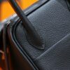 DR96 Factory Lindy Togo Leather CK89 Black Silver Hardware 26cm Full Handmade