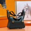 DR96 Factory Mini Lindy Togo Leather Deep Green Gold Hardware 20cm Full Handmade