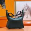 DR96 Factory Mini Lindy Togo Leather Deep Green Gold Hardware 20cm Full Handmade