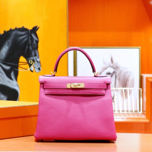 wsxc1762682862535_0 DR96 Factory Kelly Togo Leather Rose Pink Gold Hardware 25cm Full Handmade