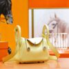 DR96 Factory Mini Lindy Togo Leather Lemon Yellow Silver Hardware 20cm Full Handmade