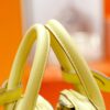 DR96 Factory Mini Lindy Togo Leather Lemon Yellow Silver Hardware 20cm Full Handmade