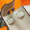 DR96 Factory Kelly Ostrich Leather Woll White Gold Hardware 25cm Full Handmade