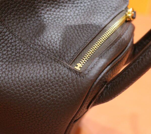 DR96 Factory Mini Lindy Togo Leather Ebony Color Gold Hardware 20cm Full Handmade
