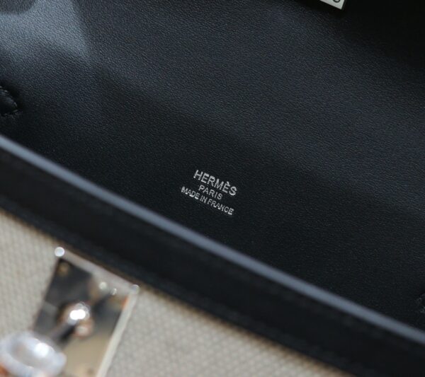 wsxc1763119160857_8 DR96 Factory Kelly Swift Leather & Canvas CK89 Black Silver Hardware 25cm Full Handmade