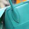 DR96 Factory Lindy Swift Leather Peacock Green Silver Hardware 26cm Full Handmade