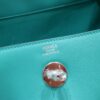 DR96 Factory Lindy Swift Leather Peacock Green Silver Hardware 26cm Full Handmade