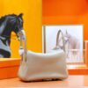 DR96 Factory Lindy Togo Leather Turtledove Grey Silver Hardware 26cm Full Handmade