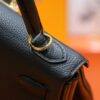 DR96 Factory Kelly Togo Leather CK89 Black Gold Hardware 25cm Full Handmade