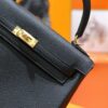 DR96 Factory Kelly Togo Leather CK89 Black Gold Hardware 25cm Full Handmade