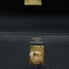 DR96 Factory Kelly Togo Leather CK89 Black Gold Hardware 25cm Full Handmade