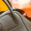 DR96 Factory Mini Lindy Togo Leather Deep Grey Silver Hardware 19cm Full Handmade