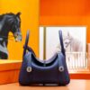 DR96 Factory Lindy Togo Leather Gem Blue Silver Hardware 26cm Full Handmade