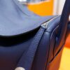 DR96 Factory Lindy Togo Leather Gem Blue Silver Hardware 26cm Full Handmade