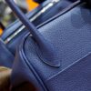DR96 Factory Lindy Togo Leather Gem Blue Silver Hardware 26cm Full Handmade