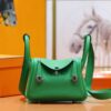 DR96 Factory Mini Lindy Togo Leather Fresh Green Silver Hardware 20cm Full Handmade