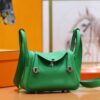 DR96 Factory Mini Lindy Togo Leather Fresh Green Silver Hardware 20cm Full Handmade