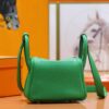 DR96 Factory Mini Lindy Togo Leather Fresh Green Silver Hardware 20cm Full Handmade