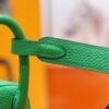 DR96 Factory Mini Lindy Togo Leather Fresh Green Silver Hardware 20cm Full Handmade