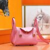 DR96 Factory Mini Lindy Togo Leather Sakura Pink Gold Hardware 20cm Full Handmade