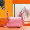 DR96 Factory Mini Lindy Togo Leather Sakura Pink Gold Hardware 20cm Full Handmade