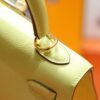 DR96 Factory Kelly Epsom Leather Lemon Yellow Gold Hardware 25cm Full Handmade