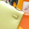 DR96 Factory Kelly Epsom Leather Lemon Yellow Gold Hardware 25cm Full Handmade
