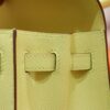 DR96 Factory Kelly Epsom Leather Lemon Yellow Gold Hardware 25cm Full Handmade