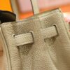 DR96 Factory Birkin Togo Leather Turtledove Khaki Silver Hardware 25cm Full Handmade