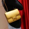 DR96 Factory Constance Epsom Leather Tea Khaki Gold Hardware 18cm Full Handmade