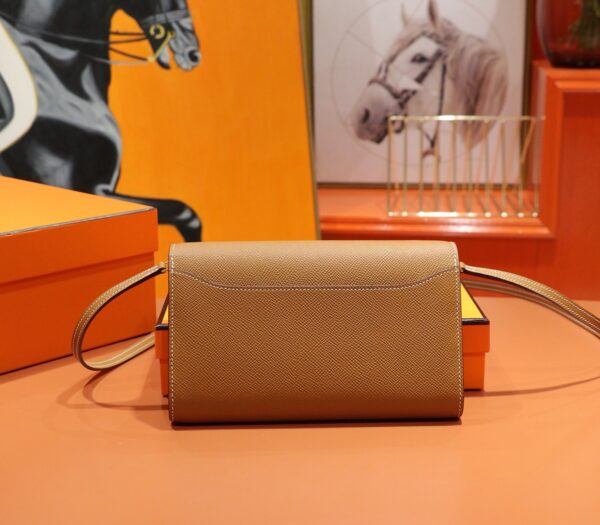 DR96 Factory Constance To Go Epsom Leather Etoupe Grey Gold Hardware 20cm Full Handmade