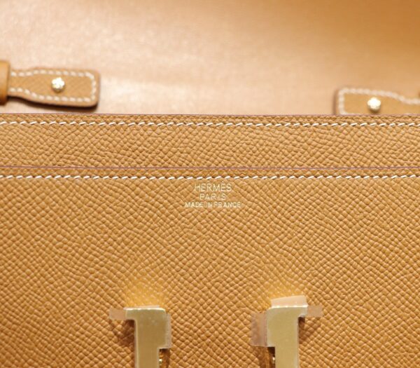 DR96 Factory Constance To Go Epsom Leather Golden Brown Gold Hardware 20cm Full Handmade