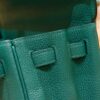 DR96 Factory Kelly Togo Leather Peacock Green Silver Hardware 25cm Full Handmade