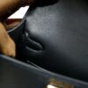 DR96 Factory Mini Kelly Swift Leather CK89 Black Gold Hardware 19cm Full Handmade