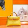 DR96 Factory Mini Kelly Swift Leather Amber Yellow Gold Hardware 19cm Full Handmade