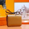 DR96 Factory Conatance Epsom Leather Gold Brown Silver Hardware 18cm Full Handmade