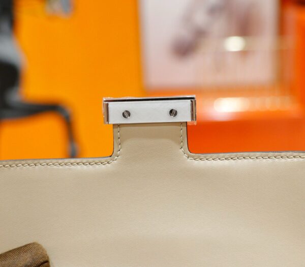 DR96 Factory Conatance Epsom Leather Turtledove Grey Silver Hardware 18cm Full Handmade