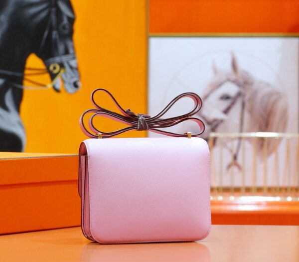 DR96 Factory Conatance Epsom Rose Purple Pink Gold Hardware 18cm Full Handmade